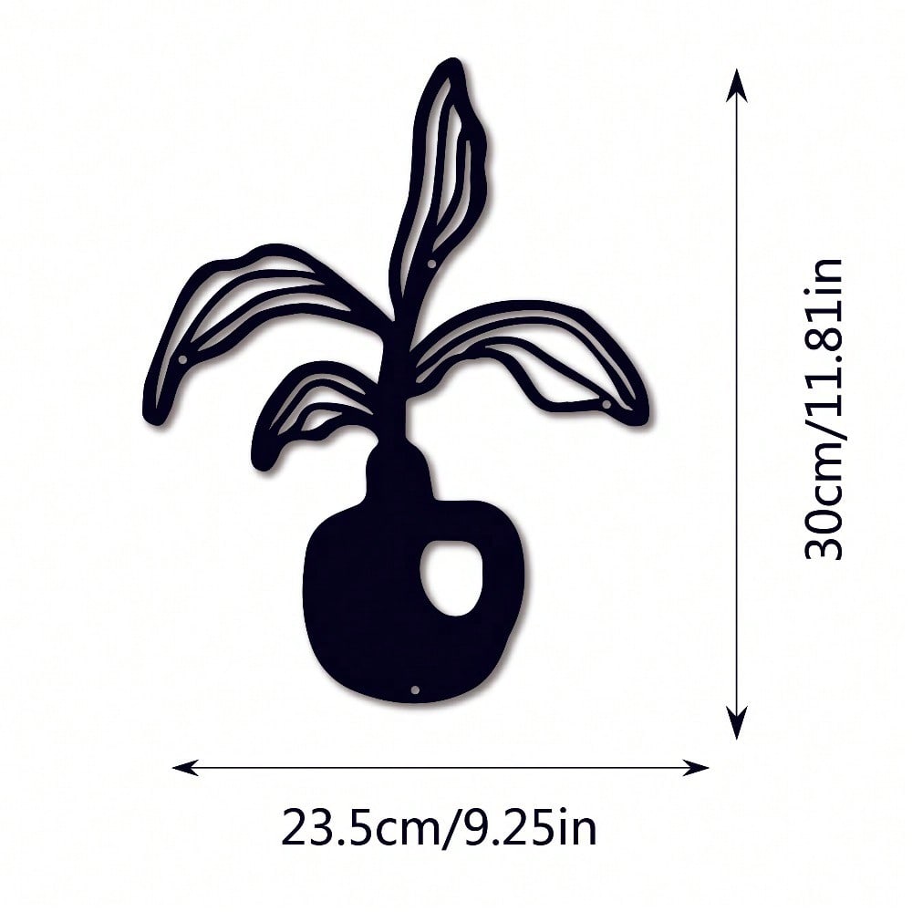 

Unique Modern Metal Wall Art Geometric Fruit Pattern Wall Decor For Bathroom Kitchen Bedroom 24x30