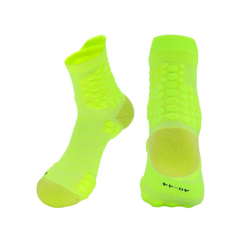 

Professional Badminton Socks Men S And Women S Towel Bottom Running Sports Socks Sweat-Absorbing And Breathable Medium Tube Cycling Basketball Socks Lsize40-44 неоновый жёлтый