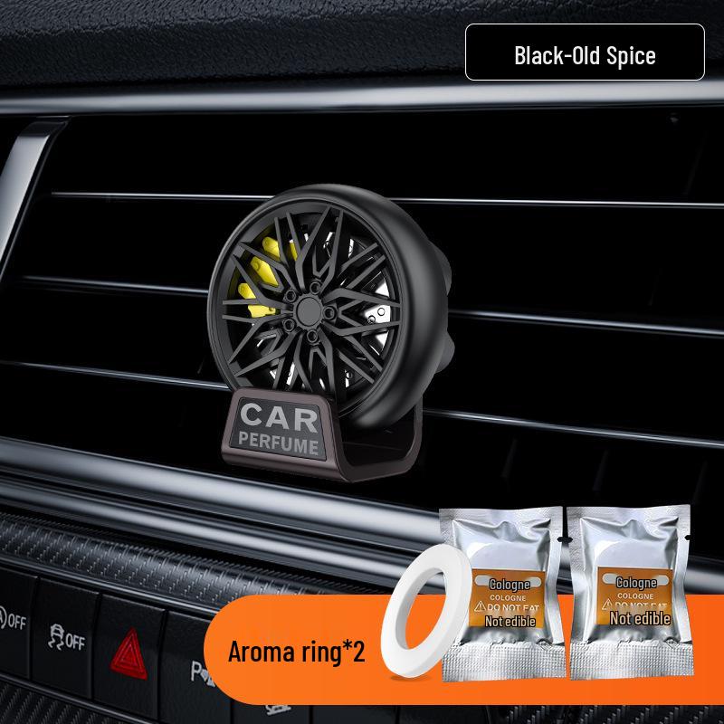 Car Wheel Hub Aromatherapy Vent Clip: Fresh, Long-lasting Scent Eliminates Odors