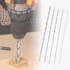 Forets hélicoïdaux extra-long HSS - Lot de 5 (2, 3, 3,5, 4, 5 mm) pour bois, plastique, aluminium