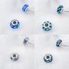 Original Copper Flower Charms Glass Bead Colored Murano Fit Bracelet Diy For Women Fine Jewelry Gifts Making