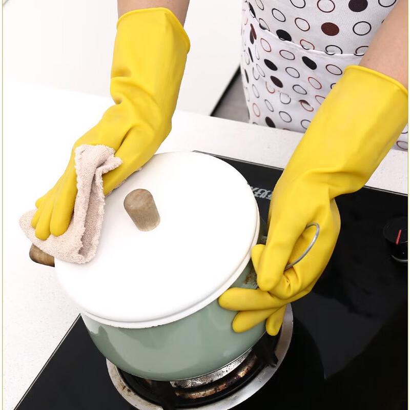 Chang Baosen Extra Thick Yellow Latex Gloves