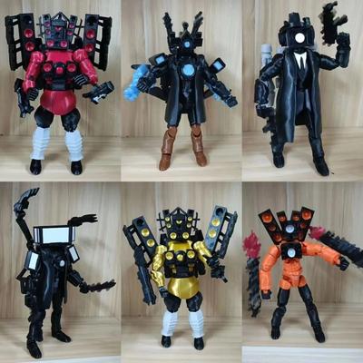 Skibidi Toilet Figure Toy Skibidi Toilet Cameraman TV Man Speakerman Speaker Man Clockman Clock Man Action Figure Toy Figurine