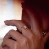 Zirconite Hand Jewelry, Small Sugar-shaped Ring, Titanium Steel Jewelry, Women's Light Luxury Stainless Steel