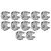 12pcs 1/8 Inch M3 Stainless Steel Wire Rope Cable Clip Clamp U Bolt Saddle Fastener