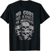No Gods No Kings No Masters Skull T Shirt