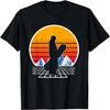 Vintage 80's Mountains Geometry Snowboard Snowboarding T-Shirt