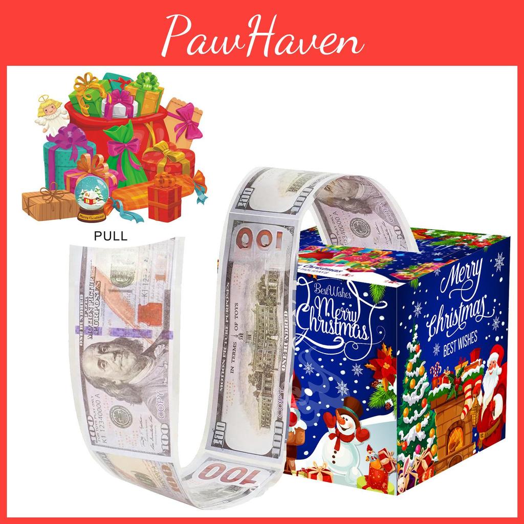 Blue Christmas Deep Theme Pattern Gift Box Holiday Decoration Prop Atmosphere