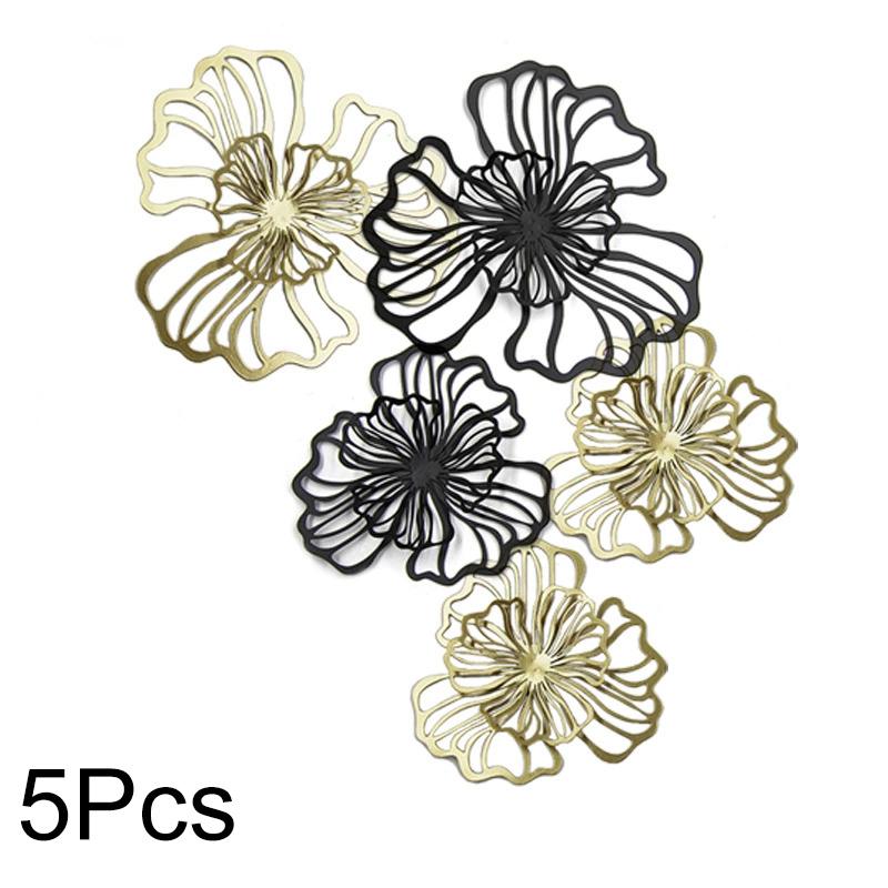 1PC Flower Wall-Mounted Multi-Color Hollow-Out Double-Layer Home-Decorative Iron Bohemian-Style Art Elegant