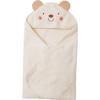 Japanese-made Organic Cotton Swaddle for Newborns and Babies, Bear Design, Baby Afghan