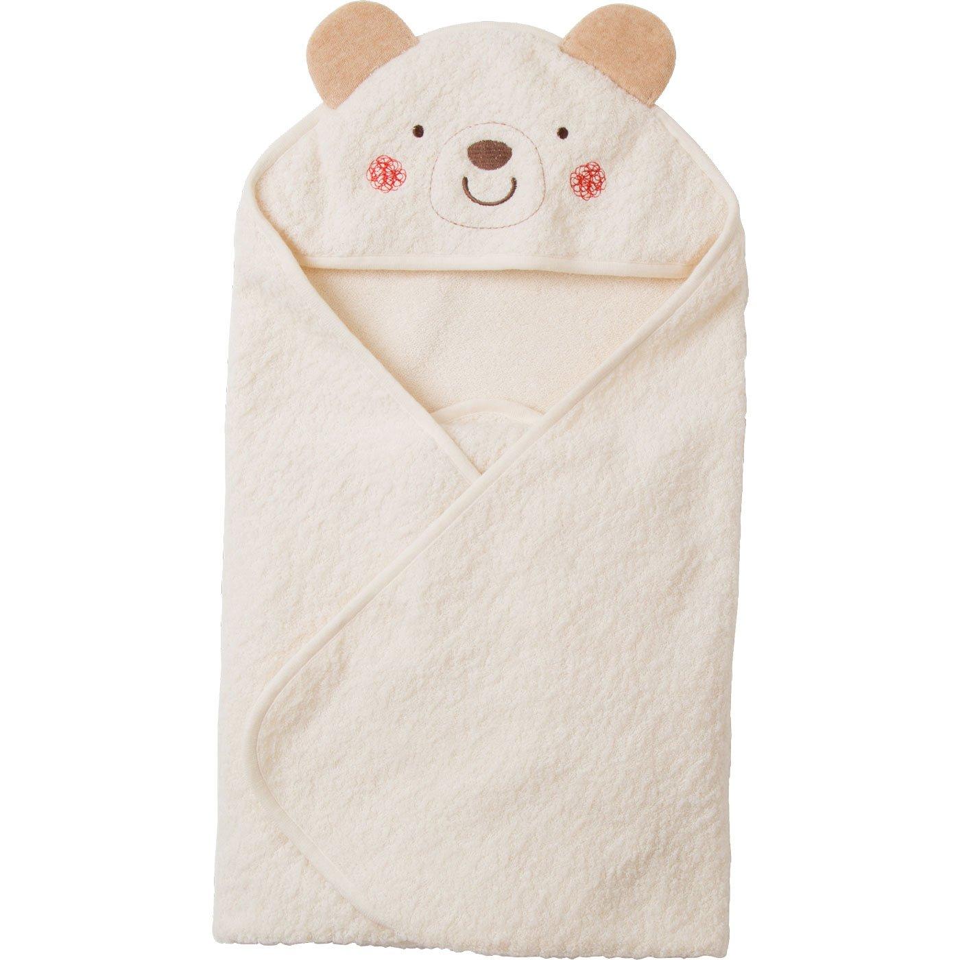 Органический хлопковый пеленальный мешок японского производства для новорожденных и младенцев, дизайн с мишкой, детский плед