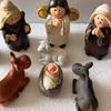 Festival 11Pieces Christmas Cute Resins Nativity Scene Miniature Figurines Set for Religious Holiday Collection Gift
