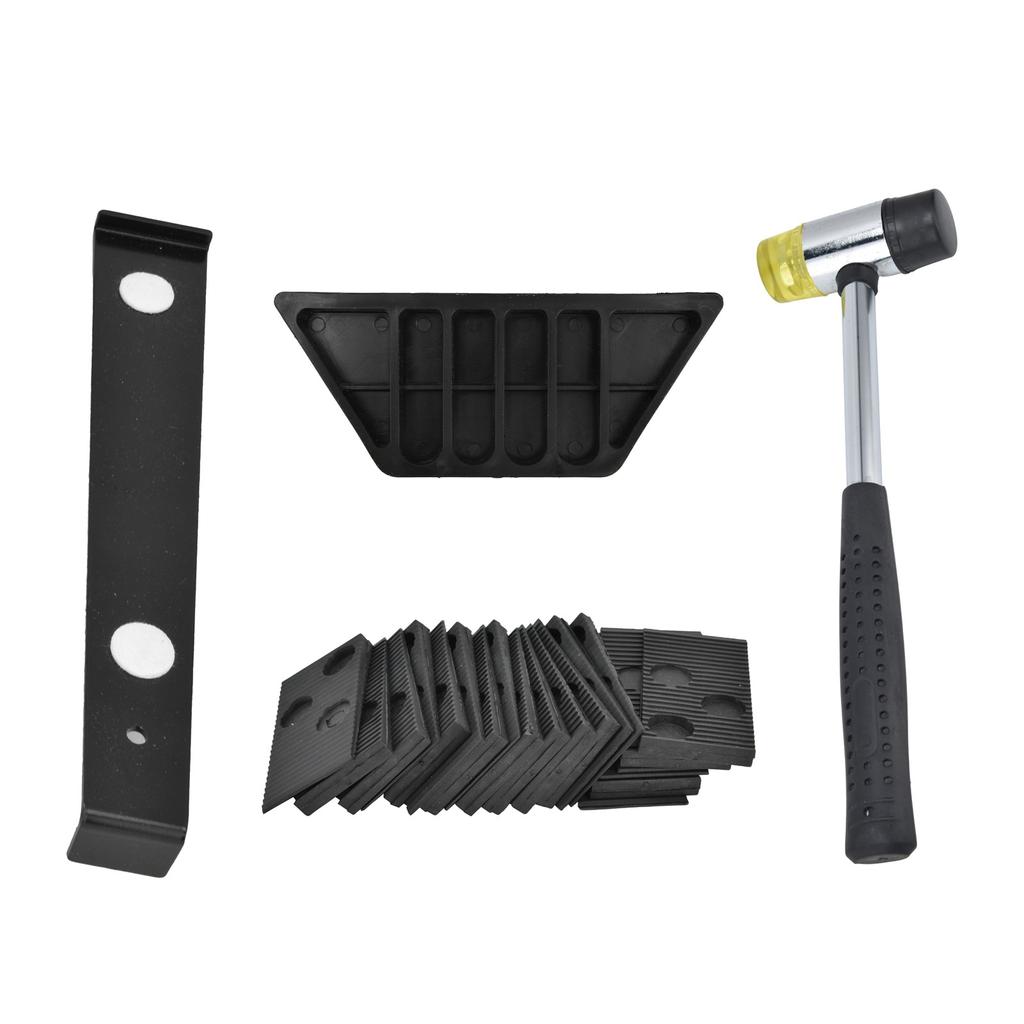 Flooring Installation Kit Laminate Tool with Rubber HammerPull BarTapping Block20Pcs Spacers