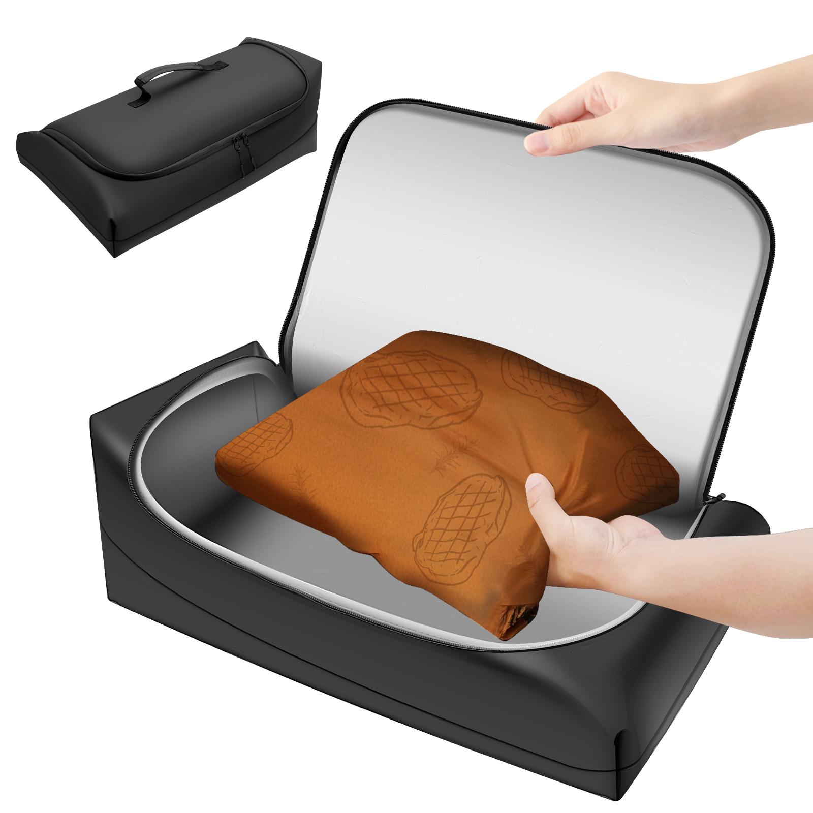 BBQ Blanket for Resting Meat Resting Bag Reusable Smoker Grilling Meat Insulated Resting Bag for Large Brisket/Turkeys BBQ Lover nero