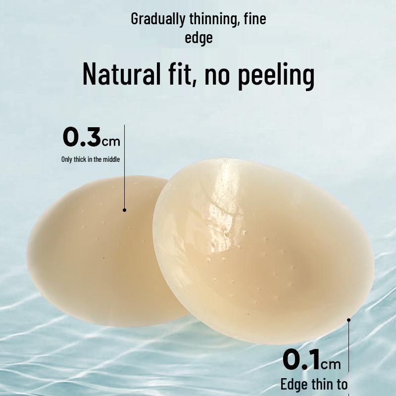 15cm Breathable Invisible Nipple Covers for Large Breasts - Seamless, Thin Silicone Pasties