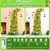6FT Lime Green Artificial Christmas Tree with 200 LED Lights, Remote Control & Timer, Bendable Branches, Metal Base