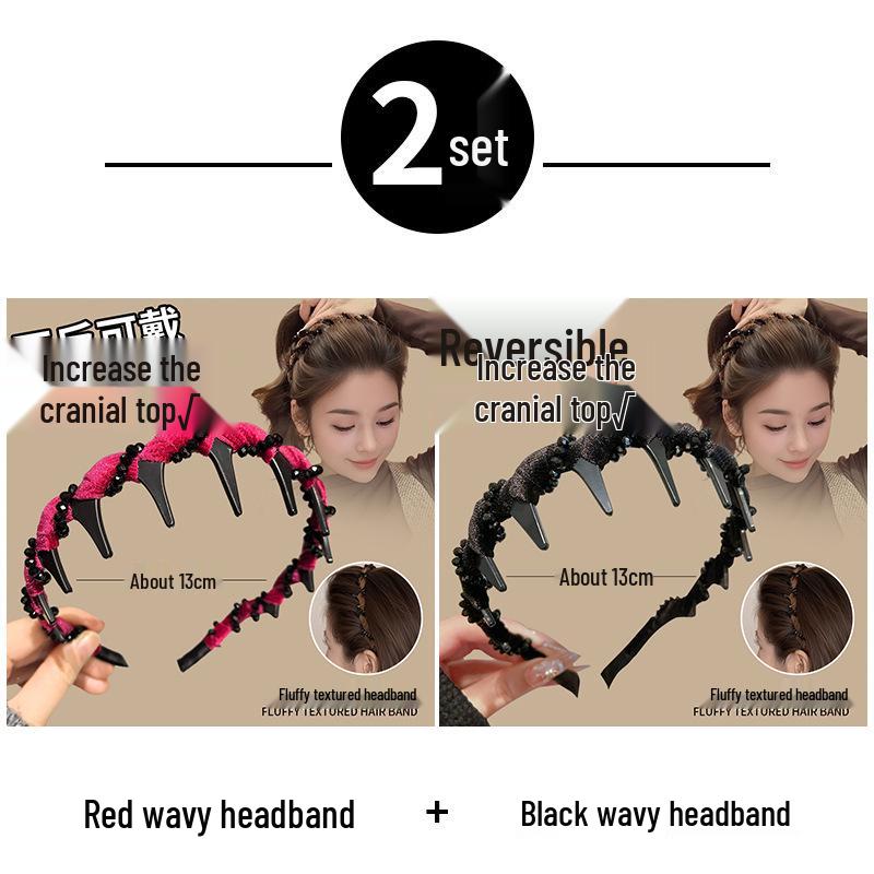 2025 Women's Luxury Pearl Skull Headband: Stylish Fashion Accessory for Face Washing
