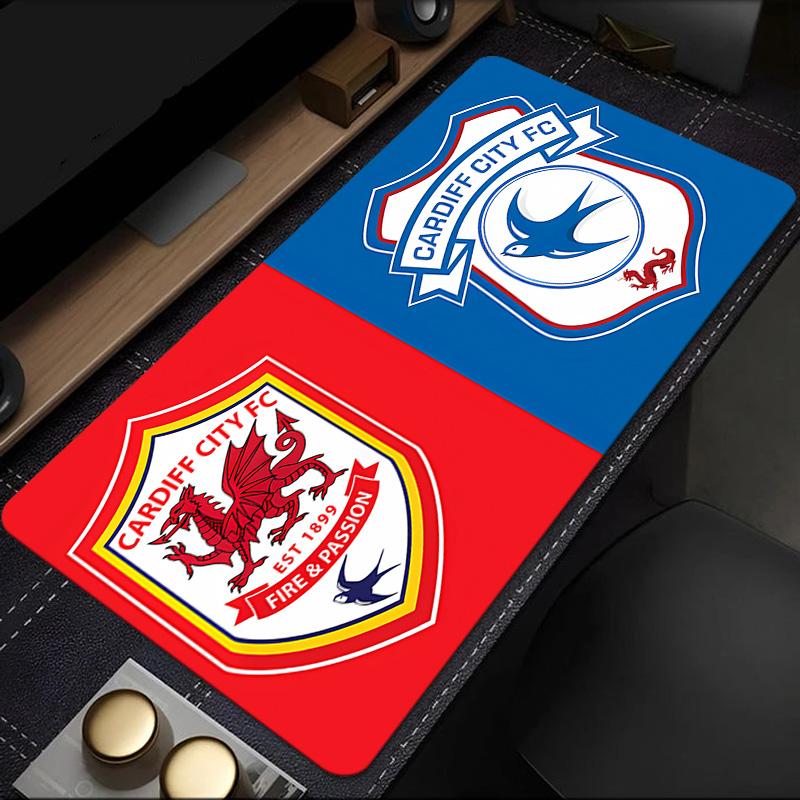 Football Club Cardiff Mouse Pad, Rubber Base, Mouse Pad for Gamers and Office Use, Gaming Desk , Easy To Clean Mat Christmas fan gifts