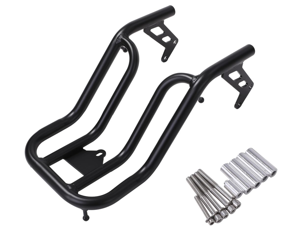 Черный центральный багажник для Honda Hunter Cub CT125 JA55 JA65 Внешние аксессуары для багажника Грузовой багажник для мотоцикла Универсальные запчасти для тюнинга Универсальные запчасти послепродажного обслуживания