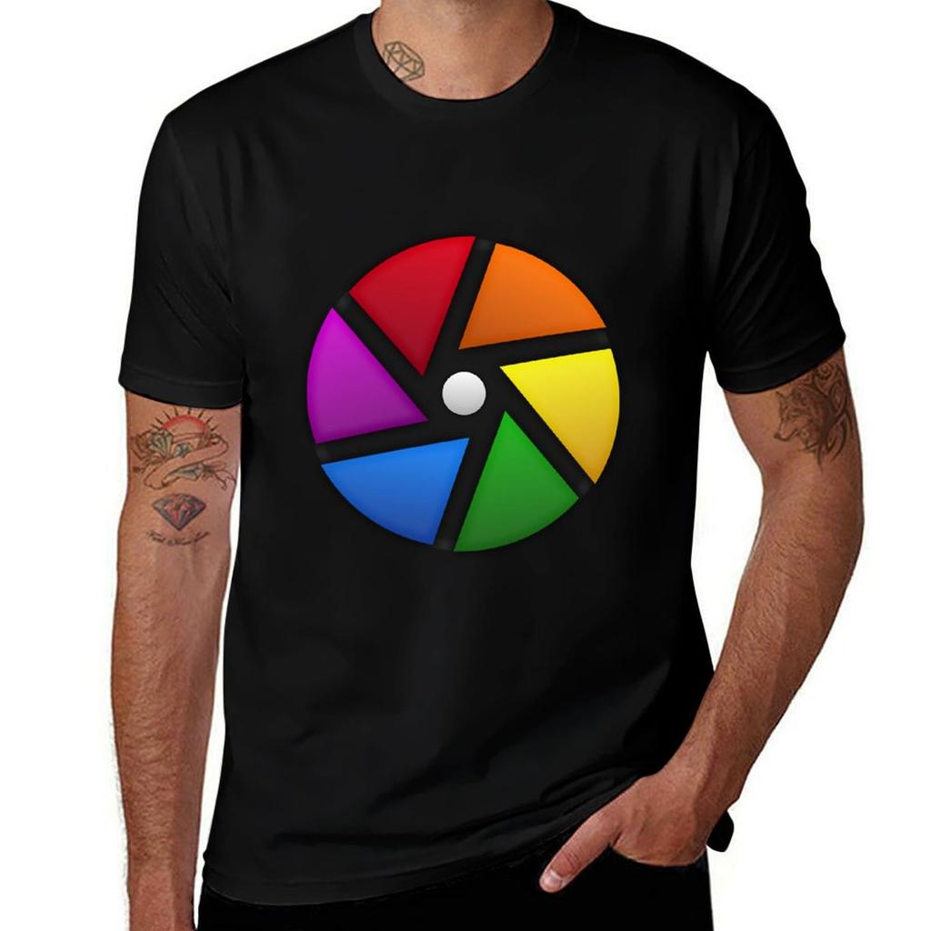 Darktable Logo Photo Software Editor Tshirt Basic Regular Fit Casual Tshirt