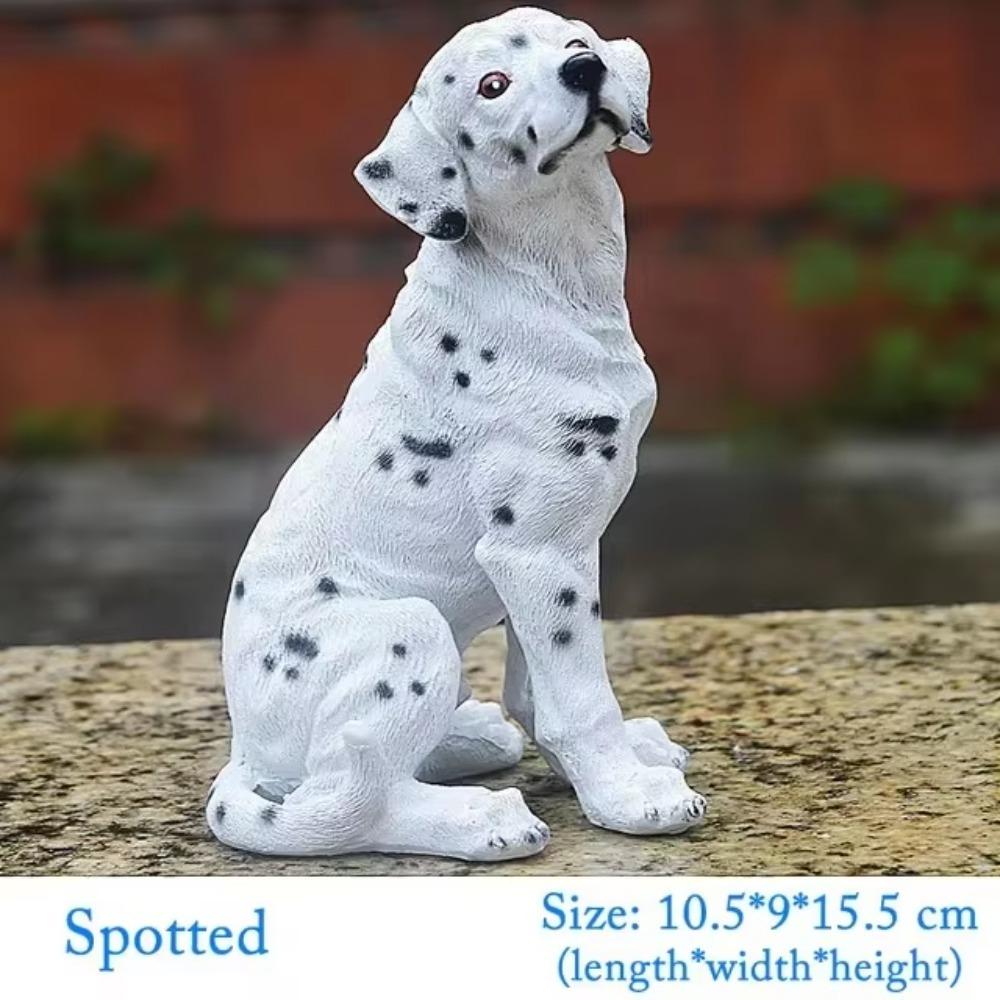 Desktop Dog Figurine Anti Fade Puppy Statue Cute Dog Statue Home
