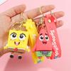 Anime Spongebob Squarepants Keychain Patrick Star Krabs Gary Sandy Kawaii Toys keychain Christmas gift bag Birthday Gift For Kid