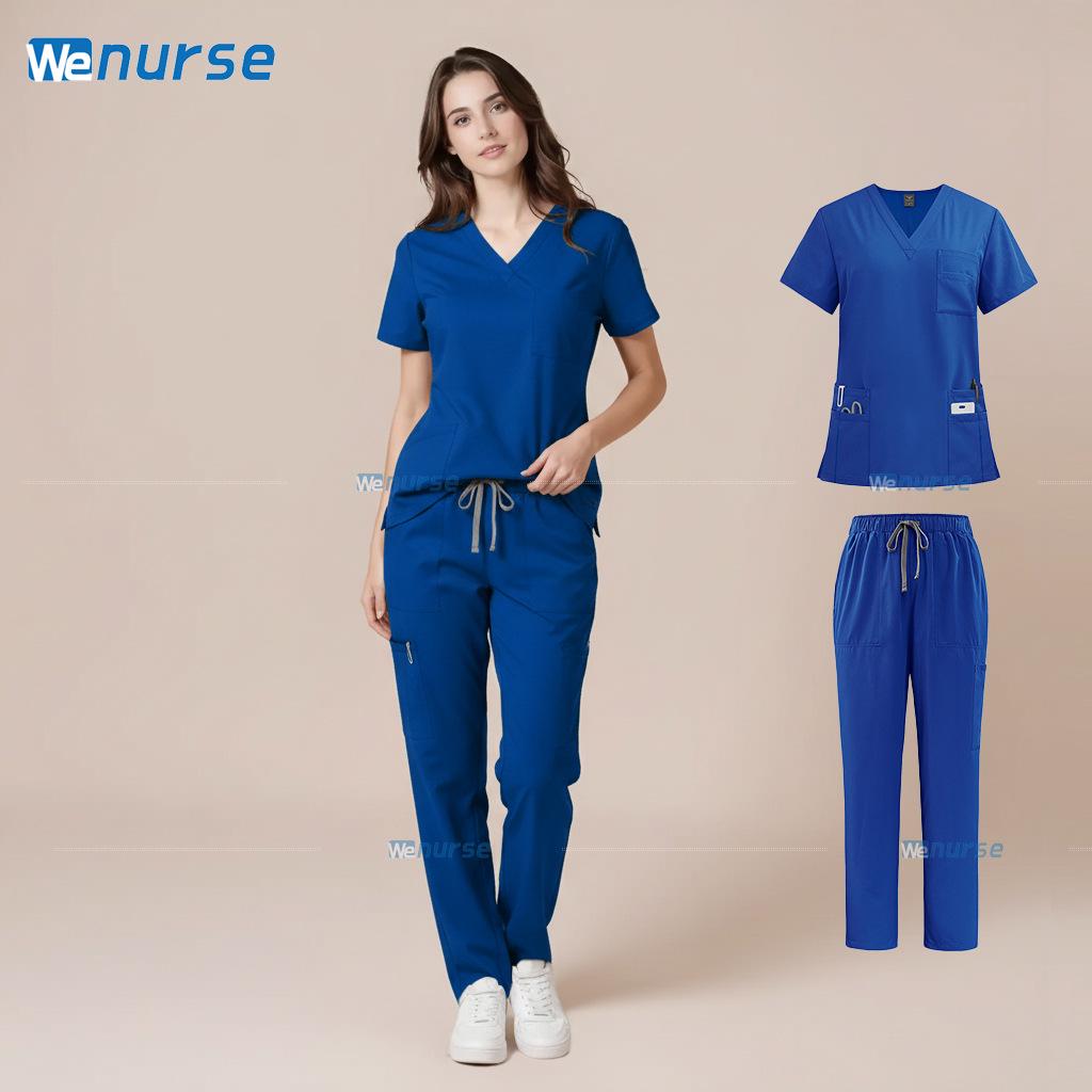 Medizinische Kasack-Uniform-Set für Krankenschwestern für Salon und Arbeitskleidung