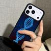 Capa Case for iPhone 17 Air 16 Pro Max 15 Plus 11 13 Mini 14 12 Back Phone Cover Retro DNA Science Illustration