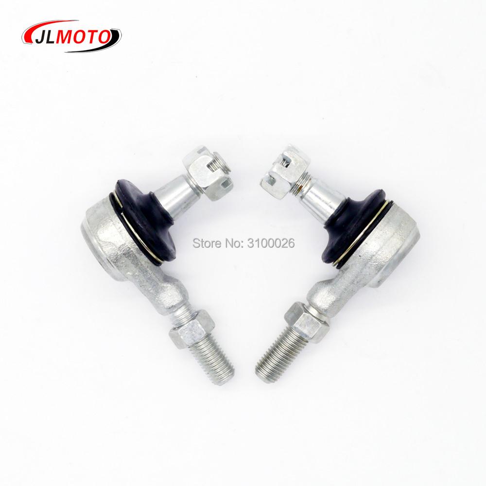 1Pair M10 Left & Right Hand Thread Steering Tie Rod Ends Fit For Yamaha Banshee WARRIOR YFB YFM Raptor 250 350 400  ATV Parts