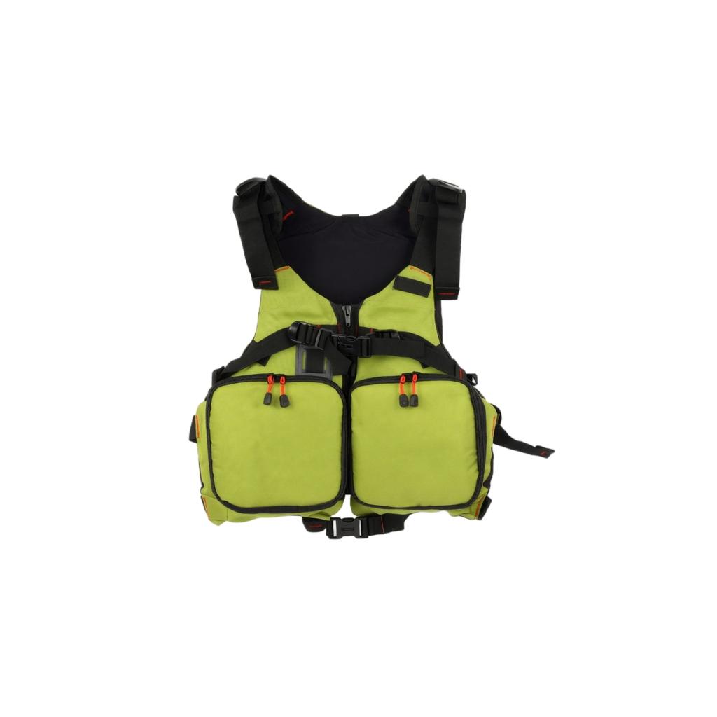 Adjustable Adult Life Jacket Vest for Kayaking Paddleboarding Water Sports Floatation Aid Vest with Multiple Pockets and Secure Buckle Straps
