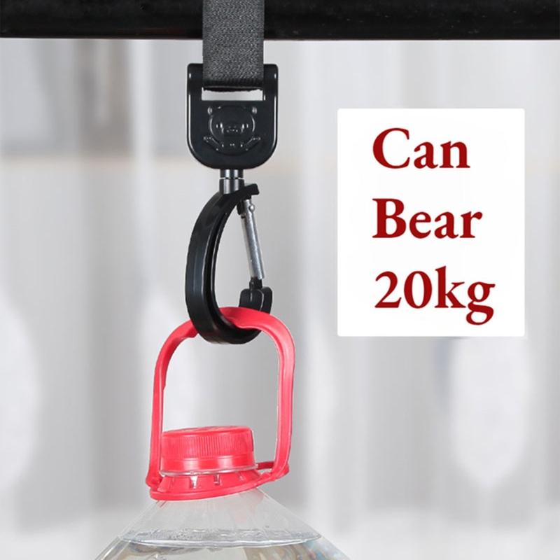 2 Pcs Stroller Hooks 360 Rotate Hooks Convenient Stroller Accessory for
