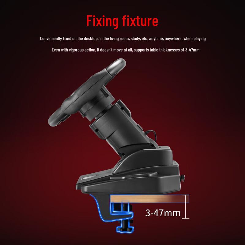 KETENG 900-Degree PC Racing Steering Wheel