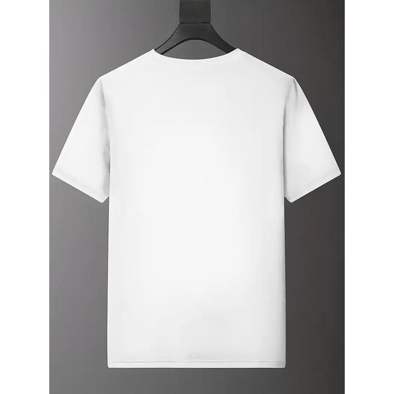 European Sizes A Stylish Short-Sleeved Shirt for Men Featuring a Distinctive Graphic Design, Ideal for Summer Events And Laid-Back Get-Togethers