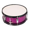 14x5.5 Inch Snare Drum Stainless Steel Snare Percussion Instrument with Drumsticks Tuner Shoulder Strap Rose Red