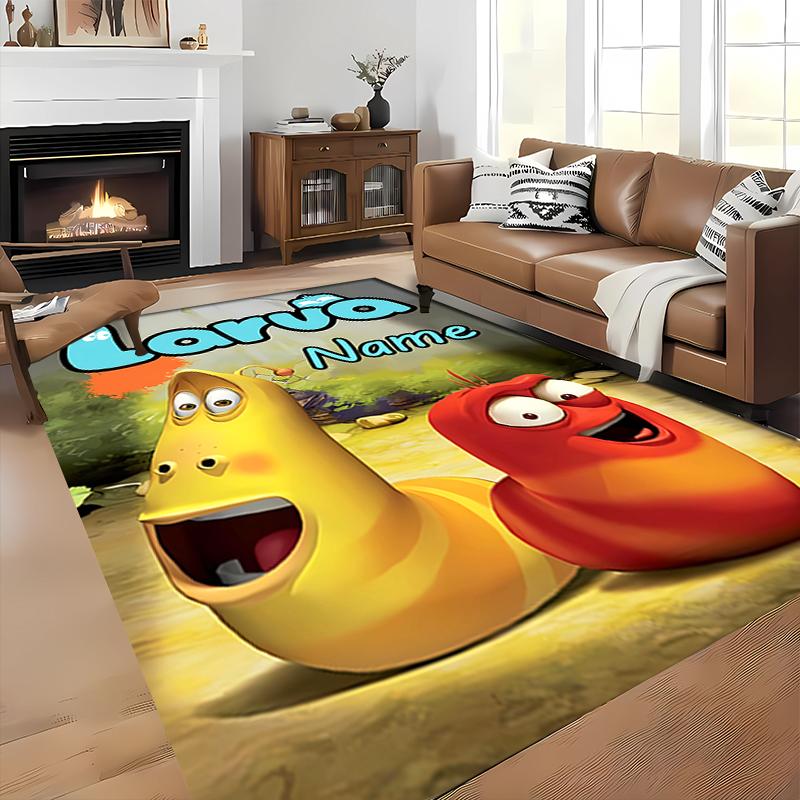 Custom Personalization Larva Area Rug - Perfect For Kitchen, Bathroom,Laundry Room Decor Large Size Available,Gift All Seasons