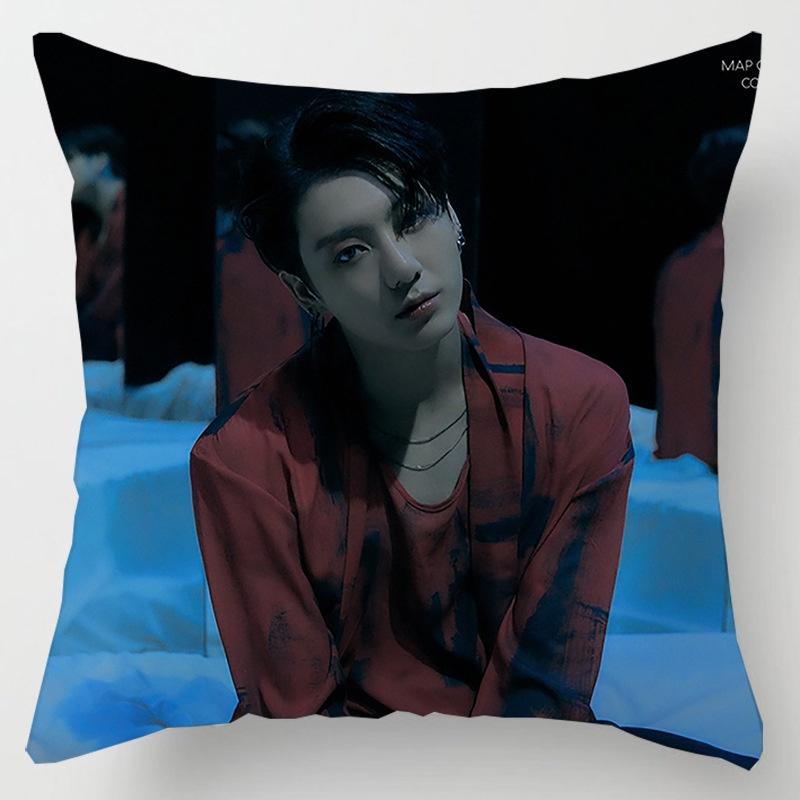 Bts Bangtan Boys Cushion Cover Decorative Soft Pillow Case Sofa Car Cover Throw