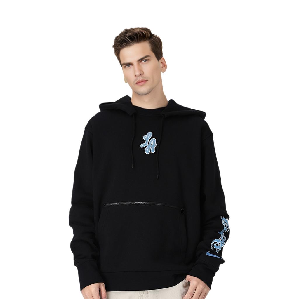 Nike Felpe Uomo Nere con Cappuccio Moderata Regolare CN1813-010