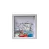 2PCS Adventure Archive Boxes Map Box Photo Frame Hanging Travelling Memorial Box Ticket Stamp Shadow Box Photo Frame Memory Box