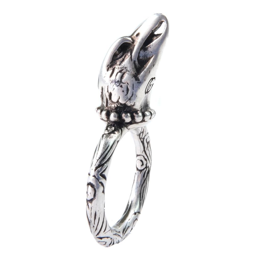 GUCCI ANGER FOREST Ring Silver Silver #7.0(US Size) 12.8g unisex Used