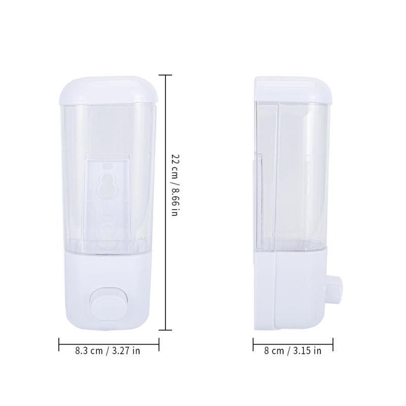 500ML Wall Mounted Soap Dispenser Bathroom Sanitizer Shampoo Shower Gel Container Bottle