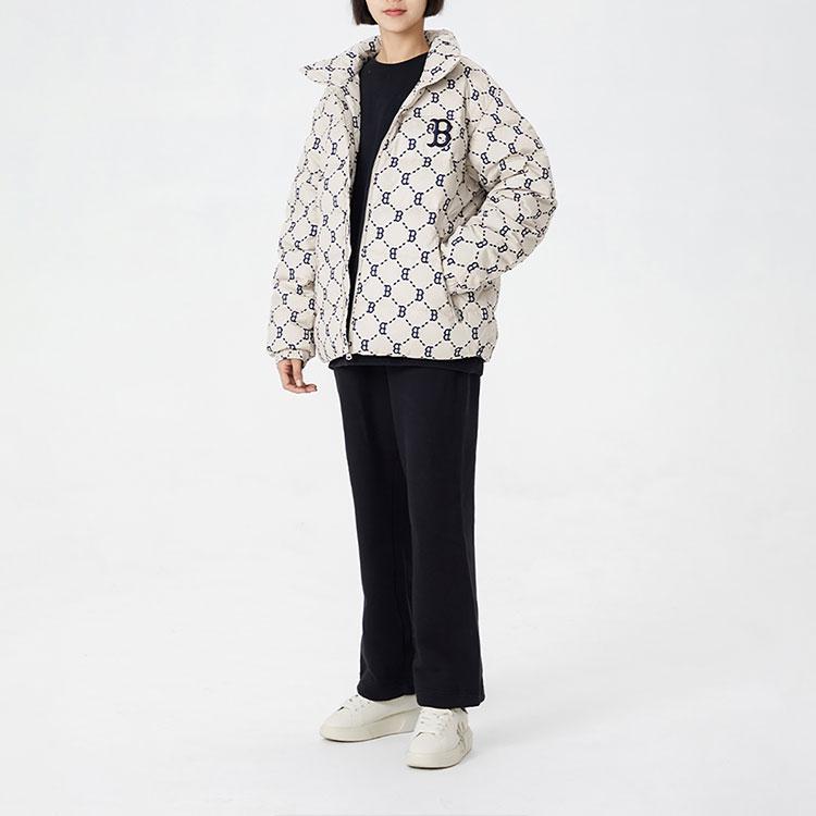 New MLB Boston Red Sox Down Jackets Unisex Beige 3ADJM0826-43BGL