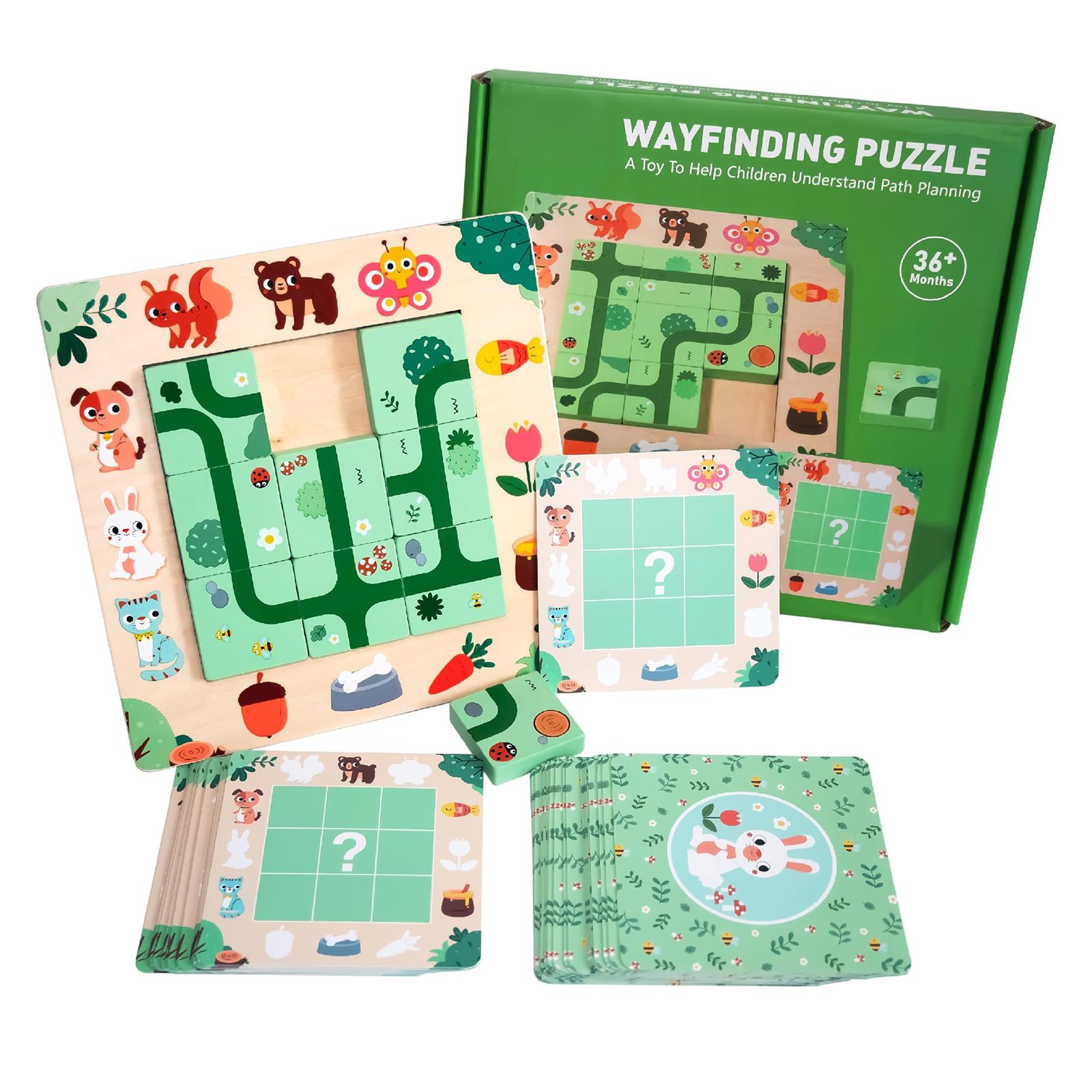 

Wooden Maze Puzzle Toys, Logical Thinking Games For Young People, Educational Activity Toys,Interactive Learning Toys, Wooden Buildings, Maze Games One Size