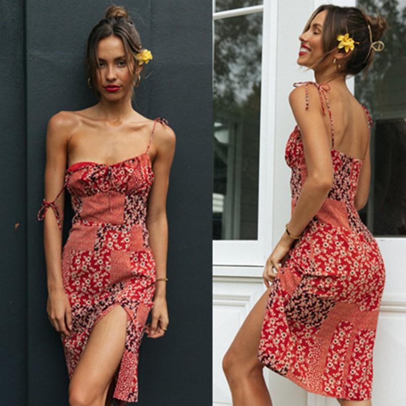 Suspender Women s Skirt Summer Sexy V-neck Lace Dress S