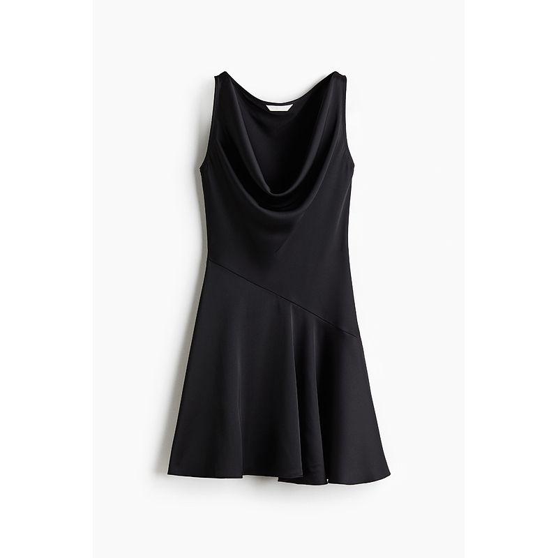 

HM Women s Dress 2025 Summer New Design Sense Elegance Swing Collar Dress 1290705