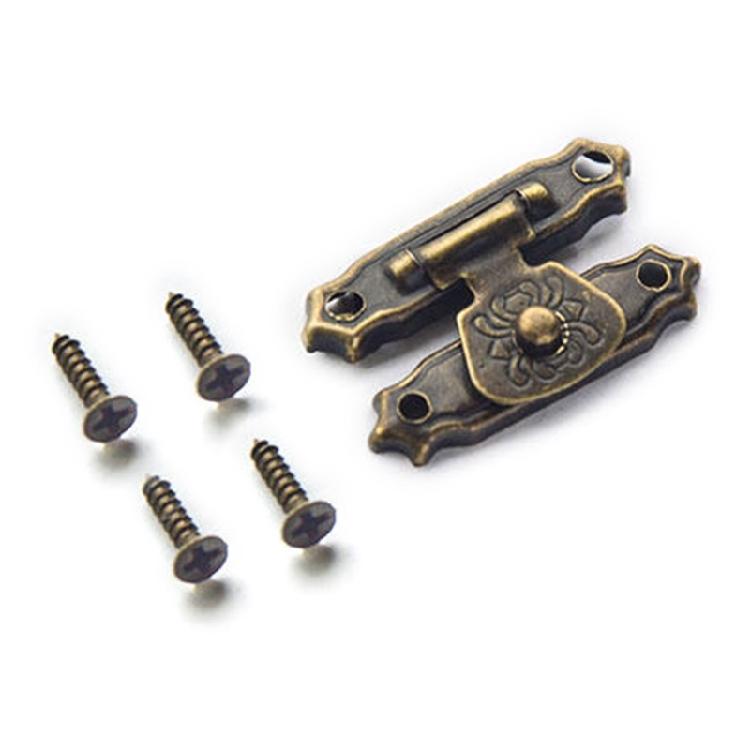 Jewelry Storage Hardware Fastener with Screws for Wooden Chests, Decorative Metal 10Pcs for Repair and DIY Projects