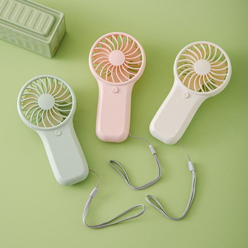 Mini Handheld Fan With Fast Speed Motor Battery Powered Portable Air Circulation For Hot Weather Activity