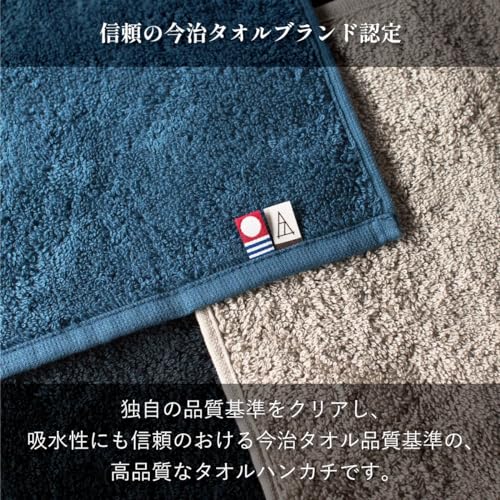 TVRT Just Right Towel Handkerchief Hand Imabari Mens 22.523cm Tps-152R (3 pieces Navy)