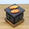 Japanese Style Charcoal Stove with Grill Net Portable Charcoal Grill Square Text Stove  Travel