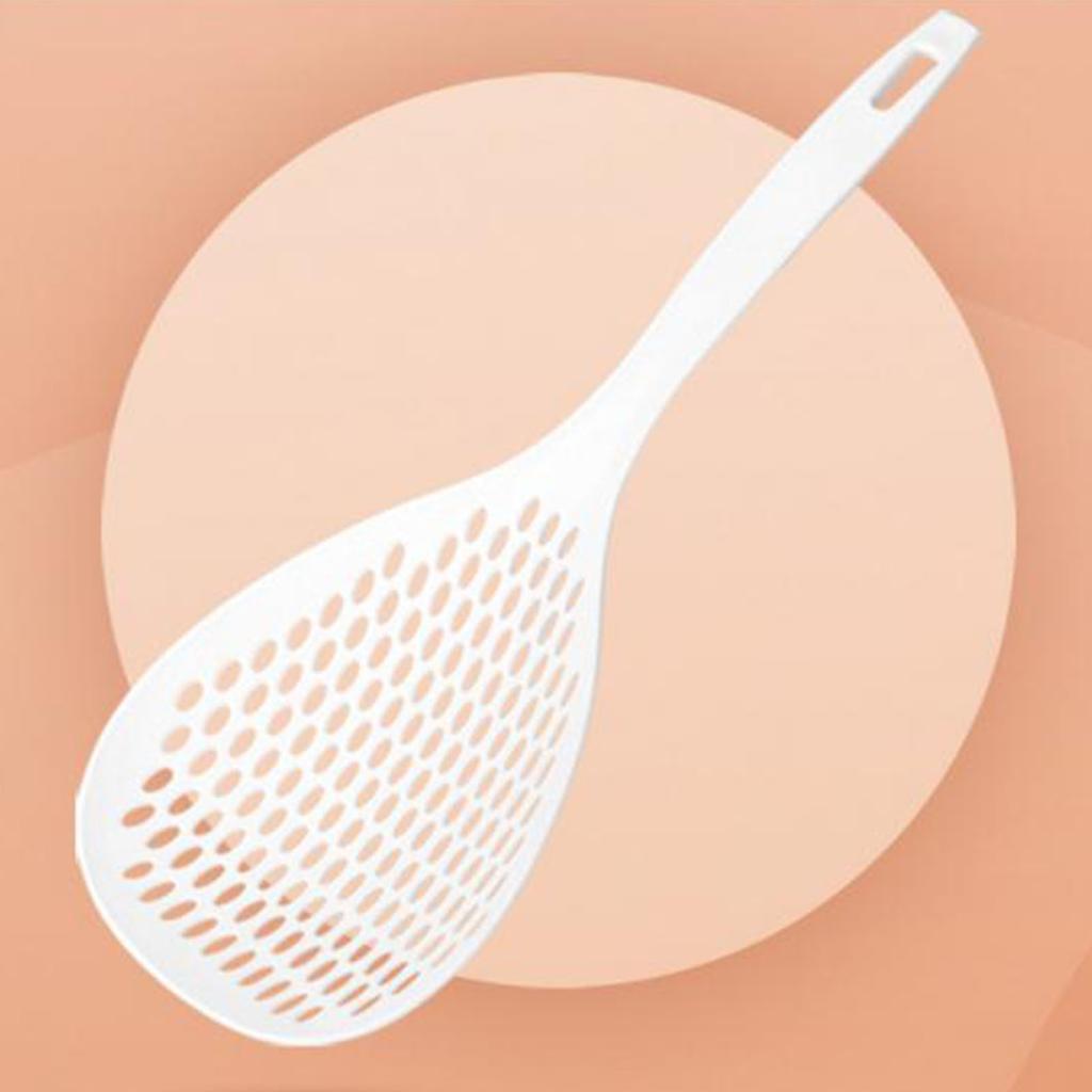 Slotted Spoon Plastic Heat Resistant Handle Multifunctional Japanese Skimmer Spoon Kitchen Supplies