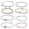 Exquisite New S925 Silver Gold Plated Red and Pink Bracelet Women's Jewelry for Birthday Anniversary Commemoration